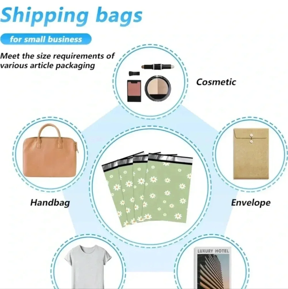 Thank You Poly Mailer 10x13 Inch 100 Pcs, Waterproof and Tear-Resistant Shipping
